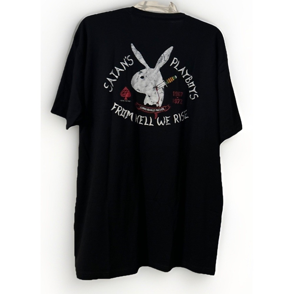 Zero Foxtrot T-Shirt Men's XL Black Satan's Playboys From Hell We Rise